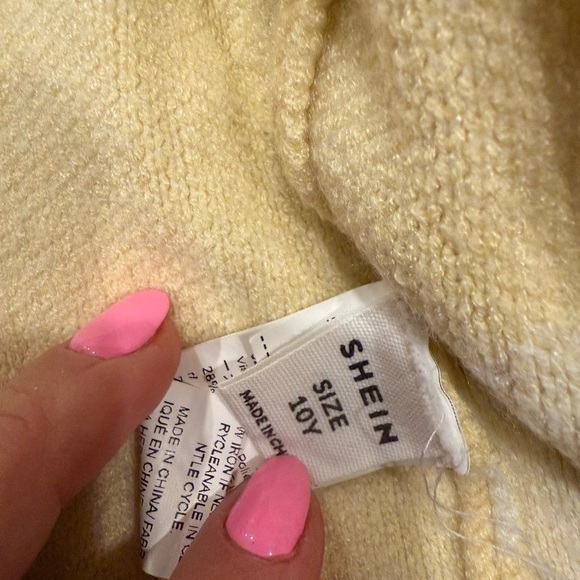 SHEIN Cream Knit Cardigan - Picture 2 of 3
